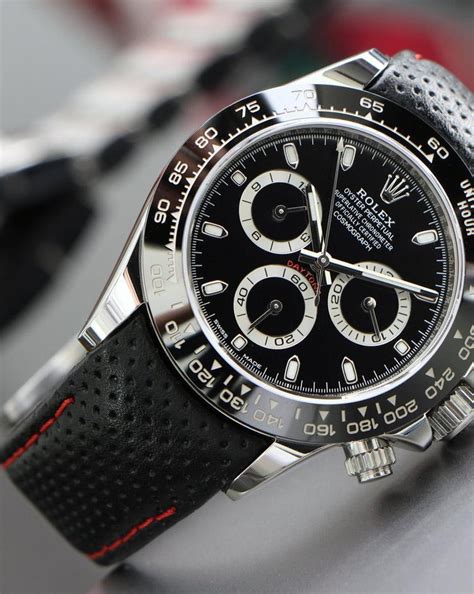 buy rolex daytona leather strap|rolex daytona curved end straps.